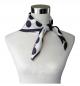 Preview: Foulard Shawl Silk Satin Points Dots Camera Black White